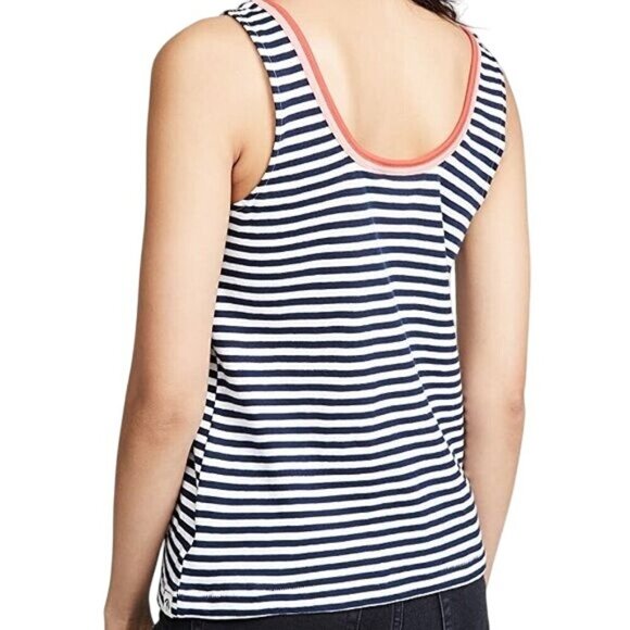 Splendid x Gray Malin Seaside Stripe Scoop Neck Nautical Tank Top - Picture 2 of 6